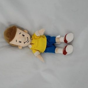 Winnie The Pooh Christopher Robin Vintage Plush Collectible 1990's Yellow Blue